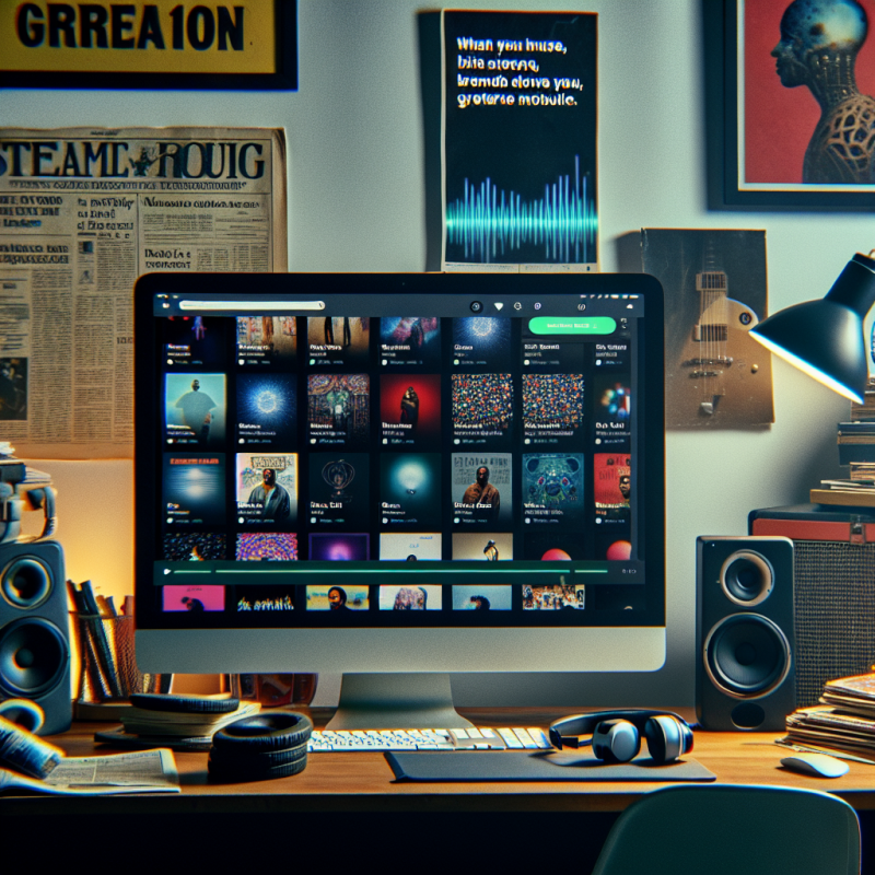 Illustration of Deezer commence à étiqueter la musique générée par l'IA pour lutter contre la fraude de streaming
