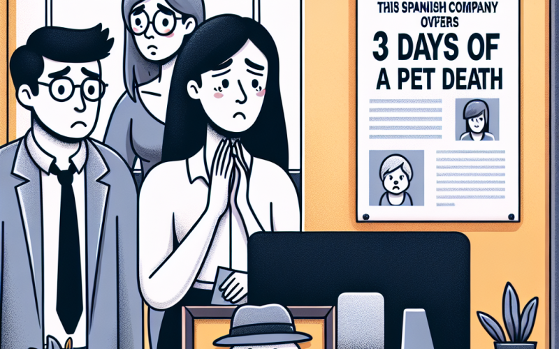 Illustration of Cette entreprise espagnole offre 3 jours de congés en cas de décès d'un animal