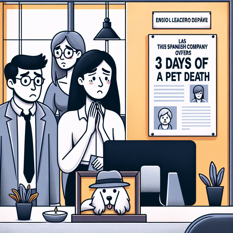 Illustration of Cette entreprise espagnole offre 3 jours de congés en cas de décès d'un animal