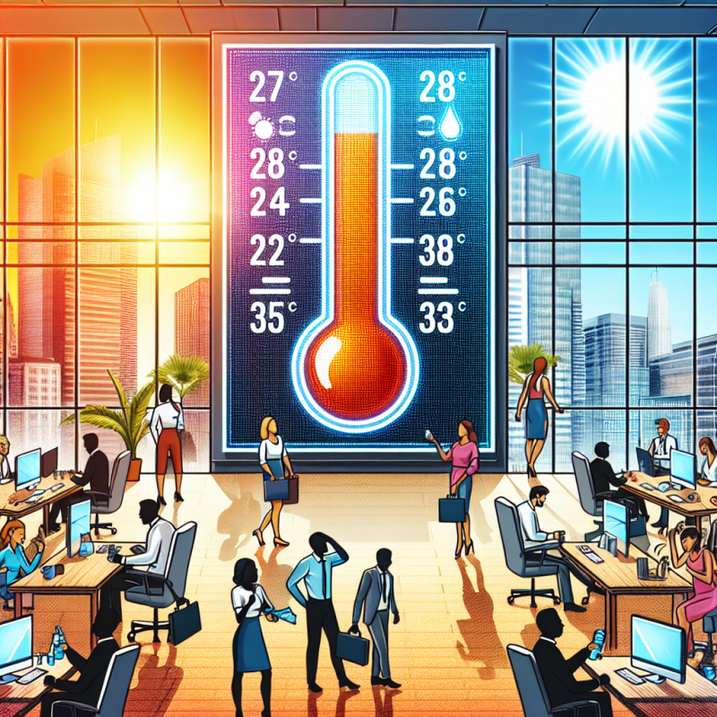 Illustration of 26, 28 ou 33°C… Y a-t-il une température critique au-delà de laquelle on ne peut plus (légalement) travailler ?