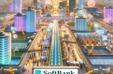Illustration of SoftBank chercherait à lancer un complexe industriel d'IA et de robotique d'un trillion de dollars