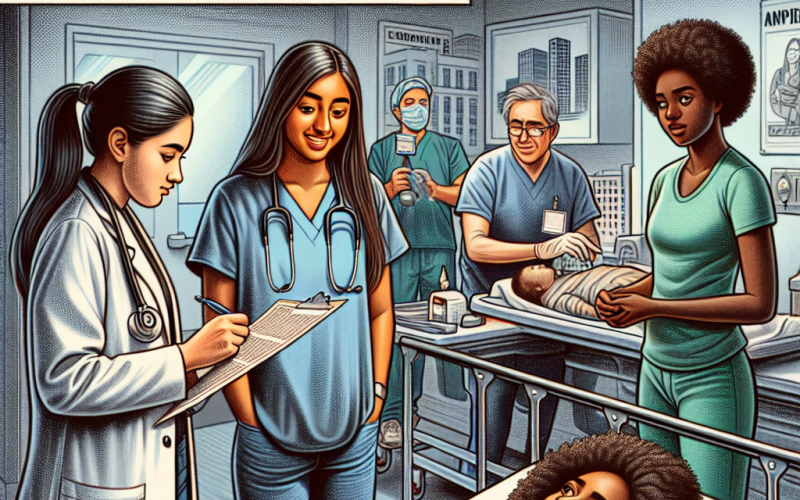 Illustration of Flore veut être médecin (stage aux urgences), Manar veut être psy (stage dans le bâtiment) : pour avoir un bon stage de seconde, il faut avoir des relations