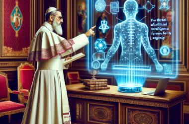 Illustration of Pape Léon XIV fait de la menace de l'IA pour l'humanité un enjeu central de son héritage