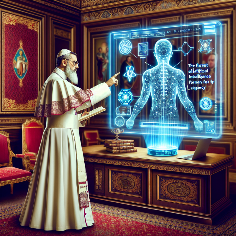 Illustration of Pape Léon XIV fait de la menace de l'IA pour l'humanité un enjeu central de son héritage