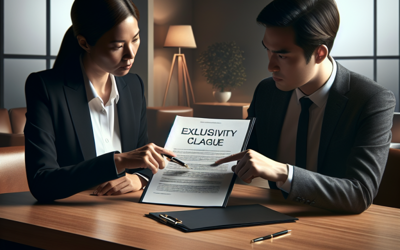 Illustration of Clause d'exclusivité dans le contrat de travail : définition et exemple