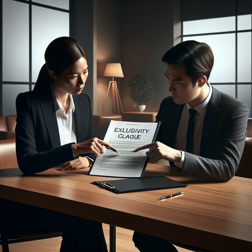 Illustration of Clause d'exclusivité dans le contrat de travail : définition et exemple