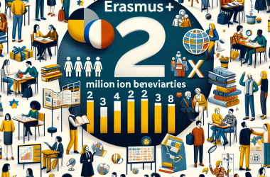 Illustration of Erasmus+ : deux millions de bénéficiaires en France depuis 38 ans - Centre Inffo