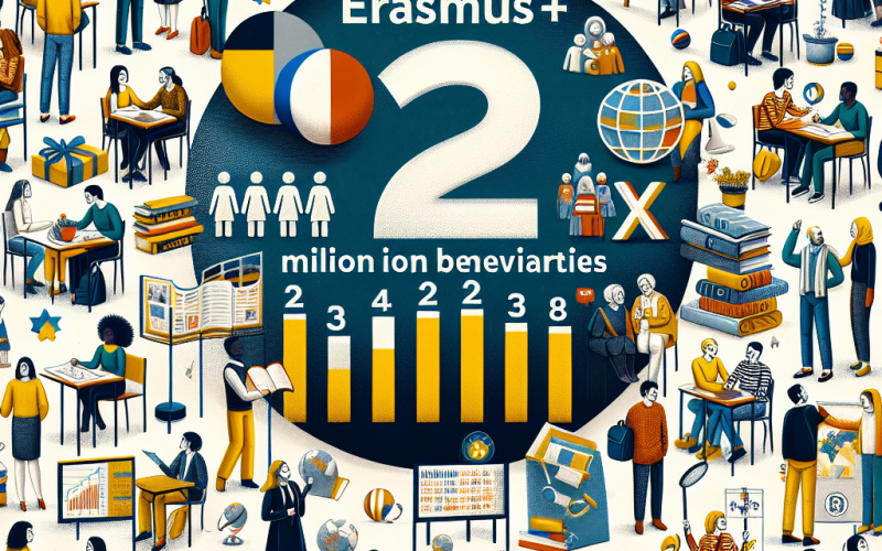 Illustration of Erasmus+ : deux millions de bénéficiaires en France depuis 38 ans - Centre Inffo