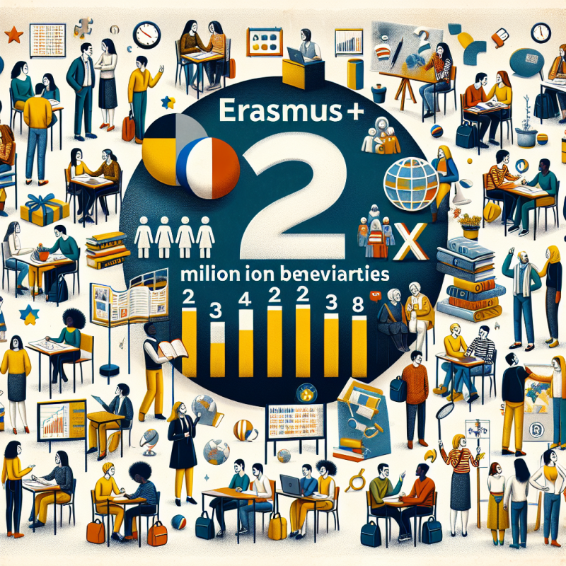 Illustration of Erasmus+ : deux millions de bénéficiaires en France depuis 38 ans - Centre Inffo