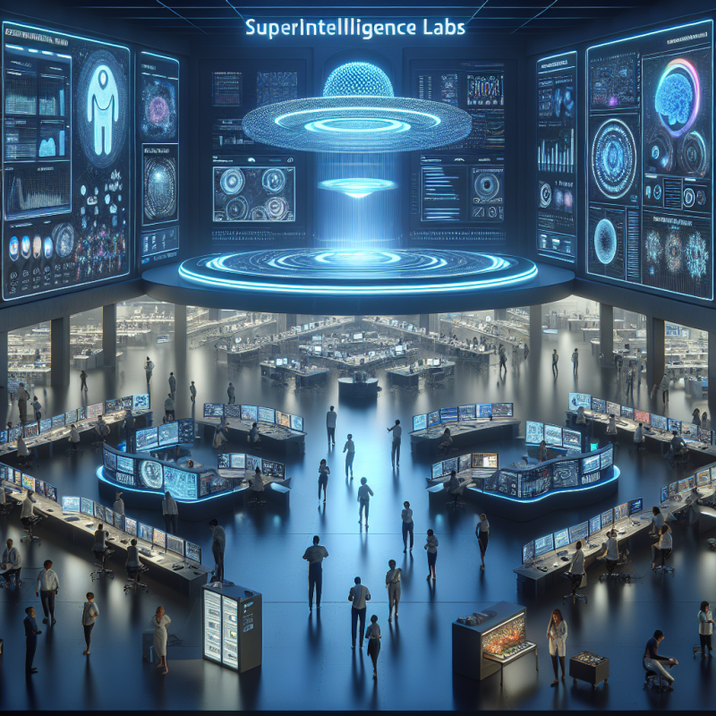 Illustration of Meta restructure son unité d'IA sous 'Superintelligence Labs'