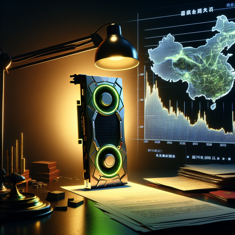 Illustration of Nvidia prêt à reprendre la vente de ses puces en Chine après des mois de retournements réglementaires