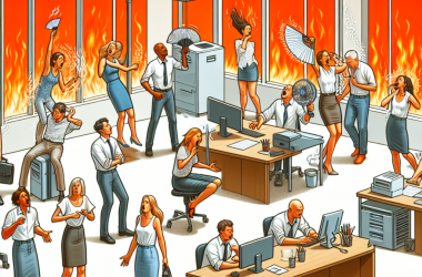 Illustration of "Irritabilité, repli sur soi, baisse de la tolérance": si vous constatez ça autour de vous au bureau, c'est normal, c'est la canicule qui le provoque