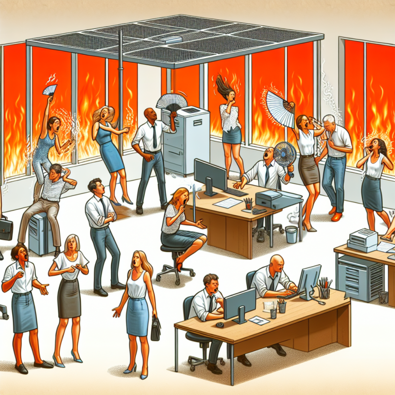 Illustration of "Irritabilité, repli sur soi, baisse de la tolérance": si vous constatez ça autour de vous au bureau, c'est normal, c'est la canicule qui le provoque
