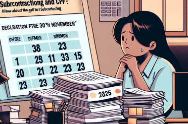 Illustration of Sous-traitance et CPF : déclaration avant le 30 novembre 2025 du recours à la sous-traitance en 2024 - Centre Inffo