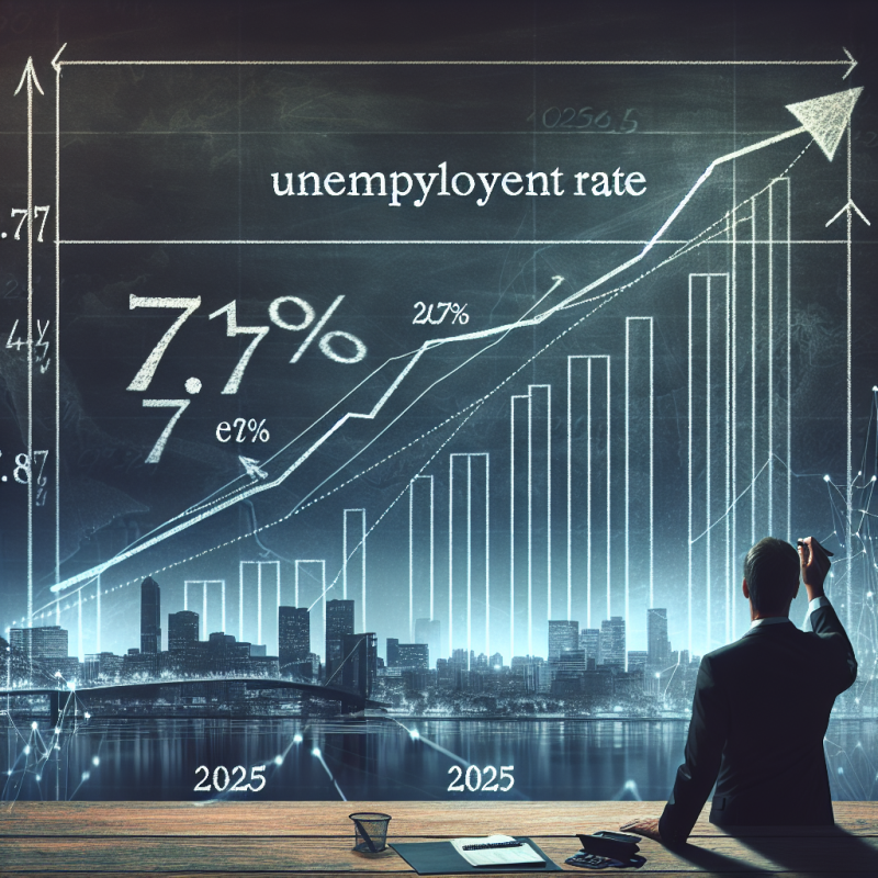 Illustration of L'Insee anticipe une remontée du taux de chômage à 7,7% fin 2025 (au plus haut depuis 4 ans)
