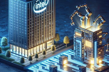Illustration of Intel poursuit son retrait dans ses projets de fabrication