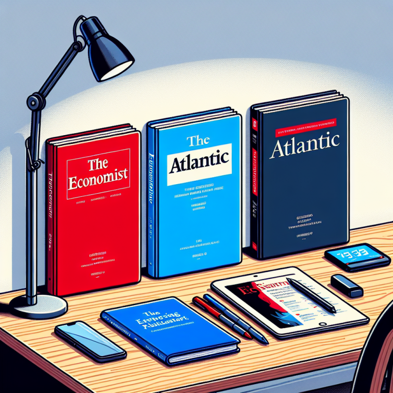 Illustration of NotebookLM ajoute des carnets en vedette de The Economist, The Atlantic, et d'autres