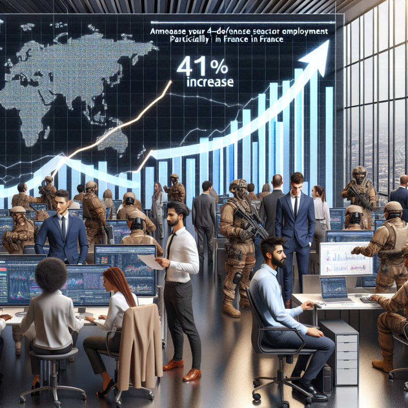 Illustration of Un bond de 41% en 4 ans: le secteur de la défense embauche à tour de bras (et plus en France qu'ailleurs)