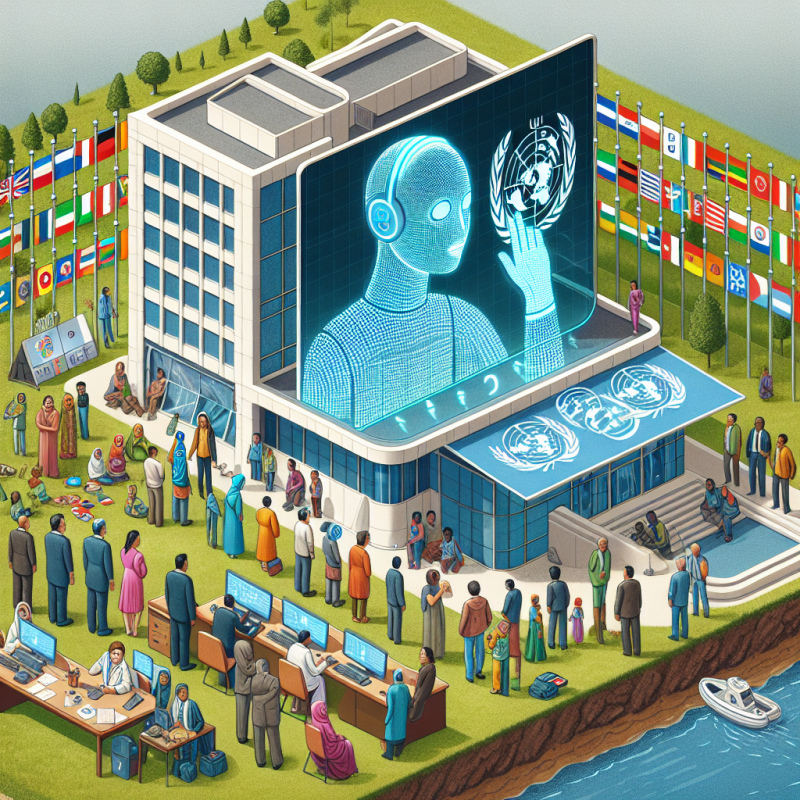 Illustration of Un institut de recherche des Nations Unies a créé un avatar AI pour les réfugiés