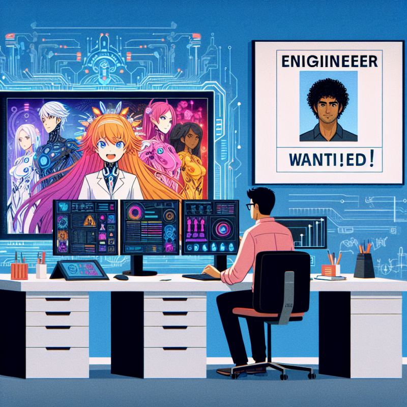 Illustration of xAI recrute un ingénieur pour créer des filles anime