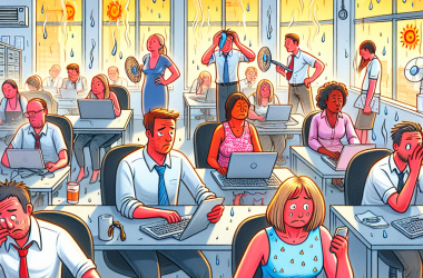 Illustration of "Irritabilité, repli sur soi, baisse de la tolérance": si vous constatez ça autour de vous au bureau, c'est normal, c'est la canicule qui le provoque