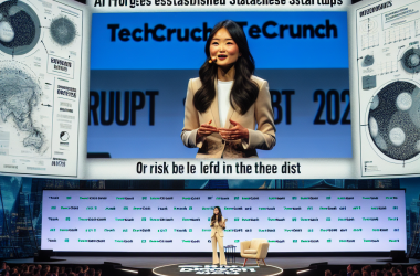 Illustration of Sur scène au TechCrunch Disrupt 2025 : Comment l'IA force les startups en phase avancée à réinventer leur stratégie GTM — ou à être laissées pour compte