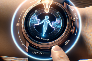 Illustration of Google apporte Gemini aux montres Wear OS et ajoute le mode IA à Circle to Search
