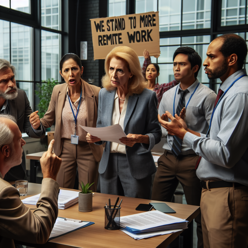 Illustration of "Que dois-je faire à part démissionner ?": à la Société Générale, les salariés en colère contre la réduction du télétravail