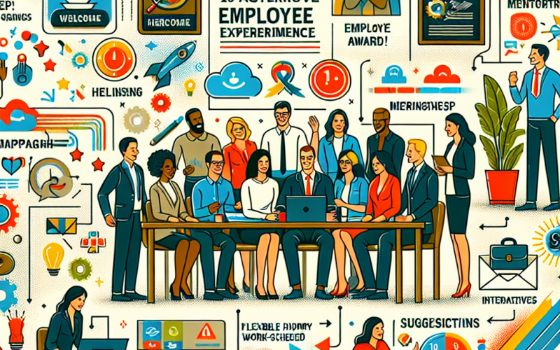 Illustration of 10 actions pour améliorer l’expérience employé dans son entreprise