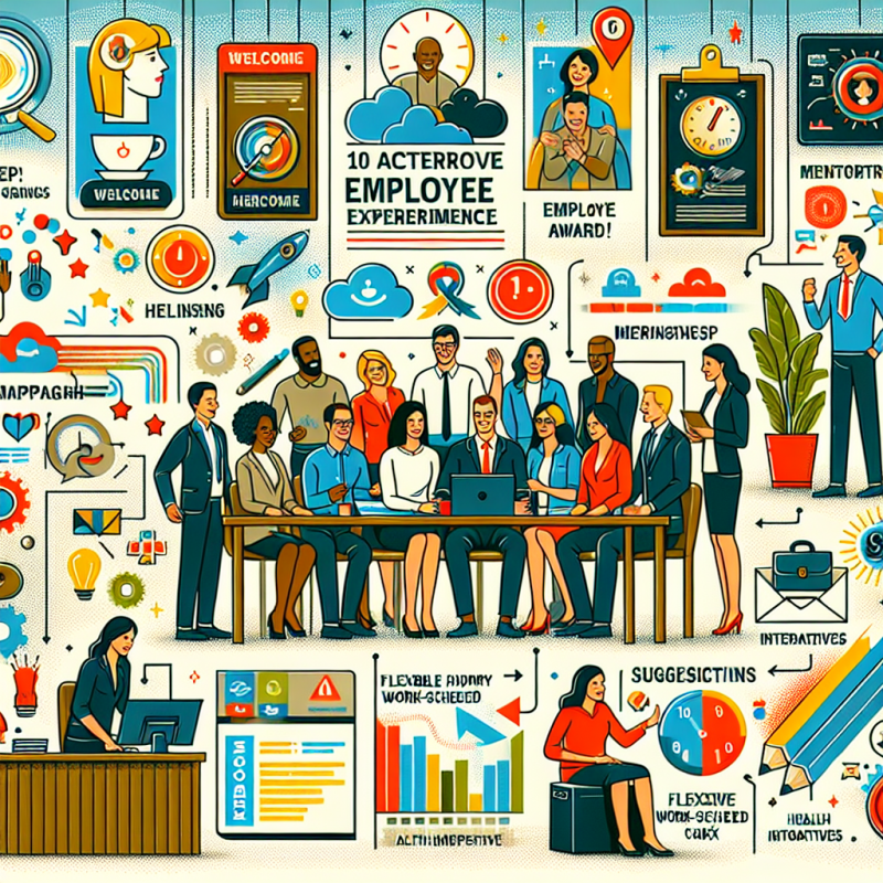 Illustration of 10 actions pour améliorer l’expérience employé dans son entreprise