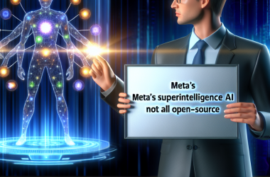 Illustration of Zuckerberg signale que Meta ne mettra pas en open source tous ses modèles d'IA de « superintelligence »