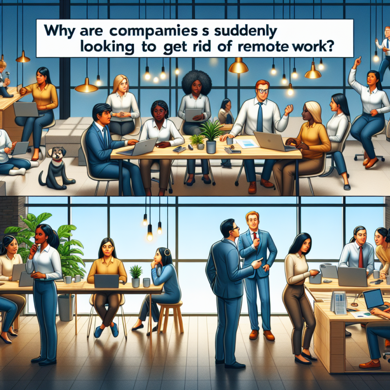 Illustration of "On aime avoir les gens autour de soi pour les surveiller": pourquoi subitement toutes les entreprises semblent vouloir supprimer le télétravail