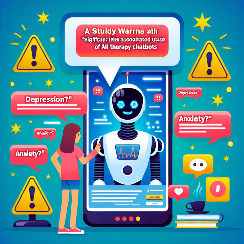 Illustration of Une étude met en garde contre les "risques significatifs" liés à l'utilisation de chatbots de thérapie AI
