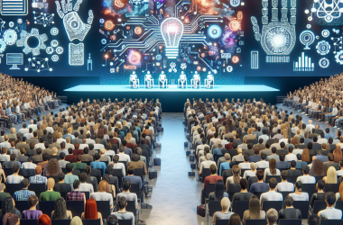 Illustration of Rencontrez les esprits qui façonnent l'IA : la scène AI du TechCrunch Disrupt 2025 révélée