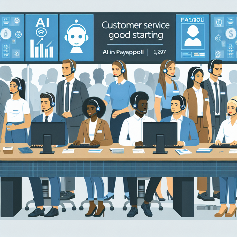 Illustration of Le service client est un bon point de départ pour l’IA dans la paie