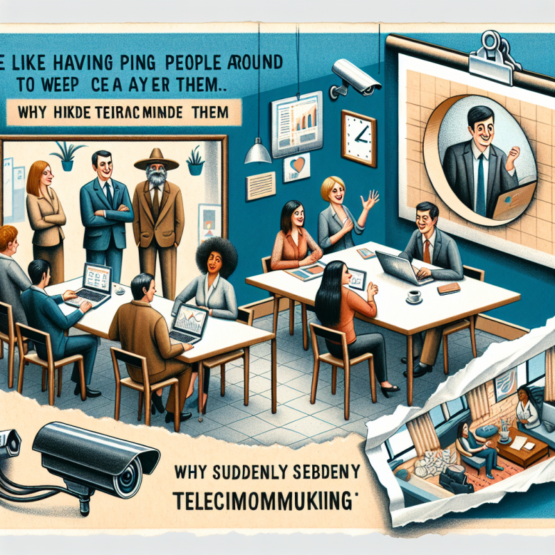 Illustration of "On aime avoir les gens autour de soi pour les surveiller": pourquoi subitement le télétravail est banni dans les entreprises