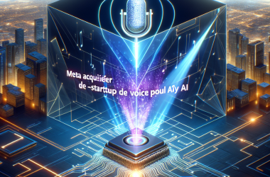 Illustration of Meta acquiert la startup de voix Play AI
