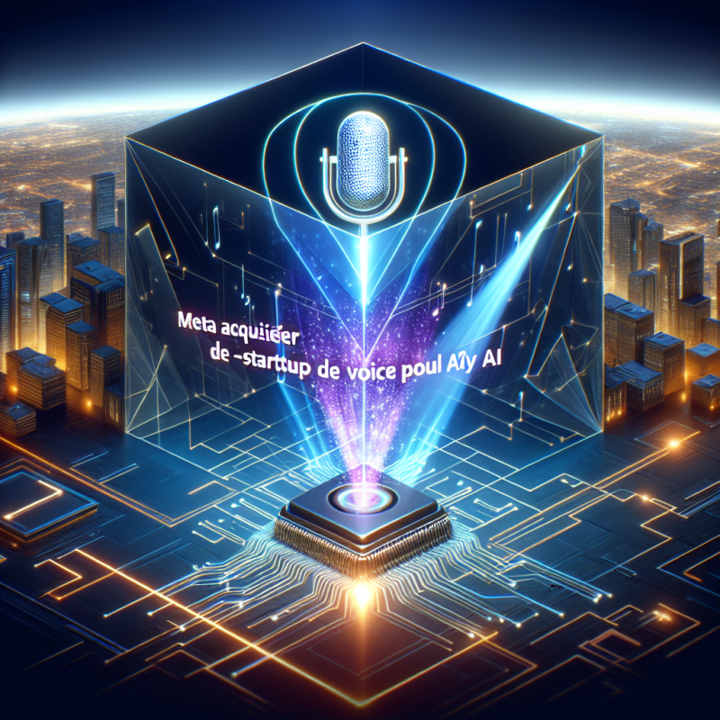 Illustration of Meta acquiert la startup de voix Play AI