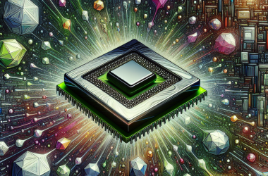 Illustration of Nvidia reprend la vente de son H20 chip en lien avec les discussions sur les éléments des terres rares