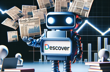 Illustration of Google Discover ajoute des résumés AI, menaçant les éditeurs avec des baisses de trafic supplémentaires