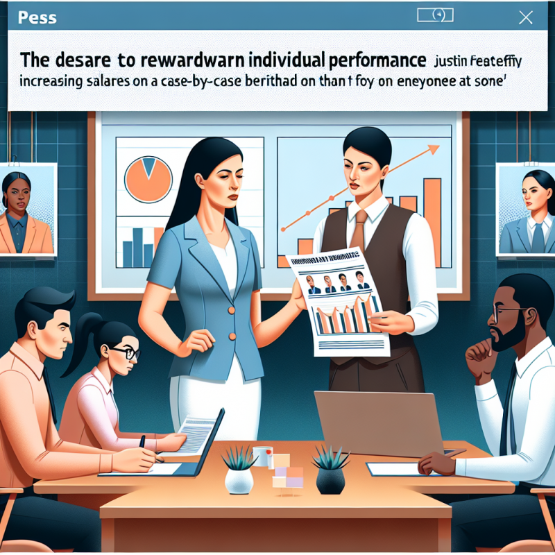 Illustration of La volonté de récompenser la performance individuelle : les DRH justifient d'augmenter les salariés au cas par cas plutôt que tout le monde d'un coup