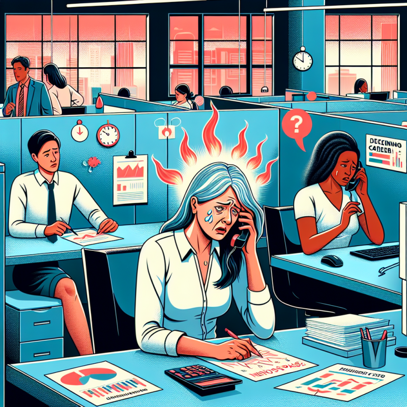 Illustration of Des symptômes "épouvantables": une femme sur quatre estime que la ménopause leur nuit professionnellement (certaines en viennent à refuser des promotions)