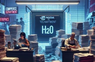 Illustration of A backlog at the Commerce Department is reportedly stalling Nvidia’s H20 chip licenses