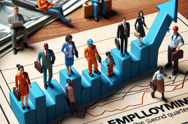 Illustration of L'emploi salarié rebondit légèrement au deuxième trimestre