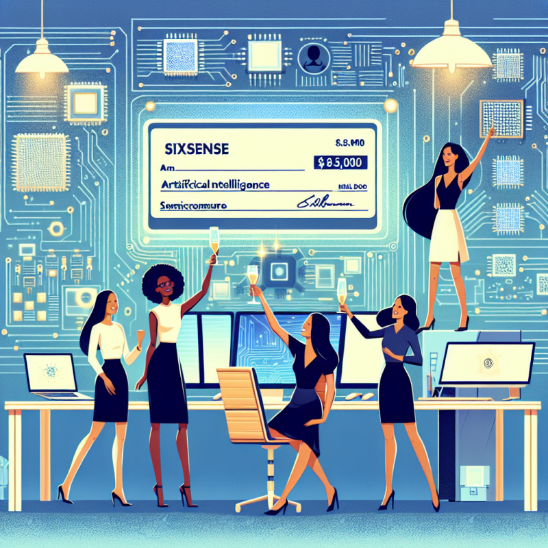 Illustration of Une startup d'IA dans le secteur des semi-conducteurs fondée par des femmes, SixSense, lève 8,5 millions de dollars