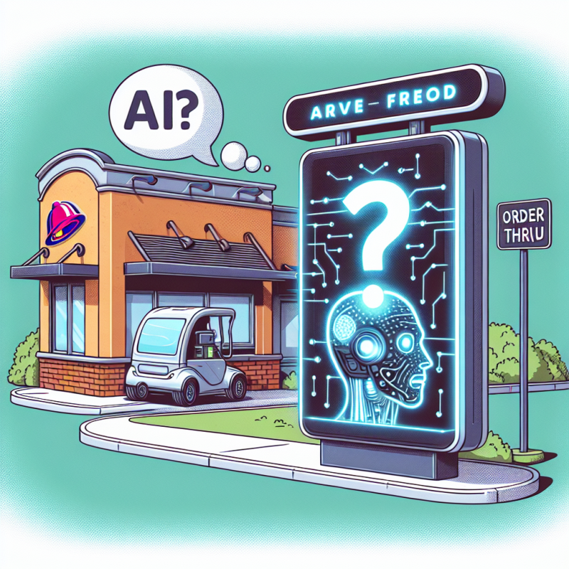 Illustration of Taco Bell a des doutes sur sa dépendance à l'IA au drive-in