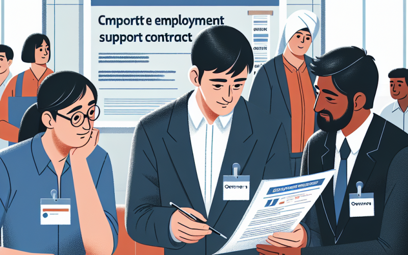 Illustration of Travailleurs en Esat : durée et modèle du contrat d'accompagnement par le travail - Centre Inffo