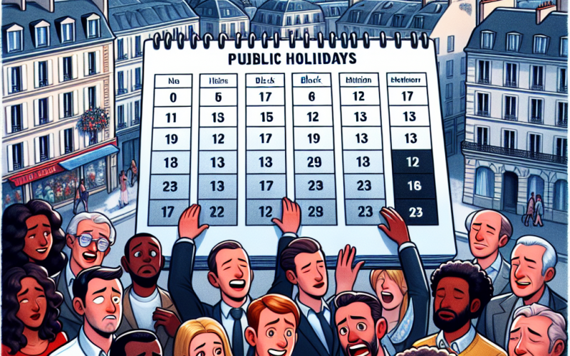 Illustration of Deux jours fériés en moins: les Français en ont actuellement 11 et font partie de ceux qui en ont le moins en Europe