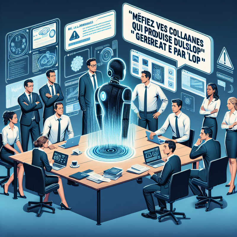 Illustration of Méfiez-vous des collègues qui produisent du ‘workslop’ généré par IA