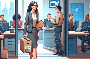 Illustration of Départ de la directrice générale des produits d'Intel et autres changements de direction